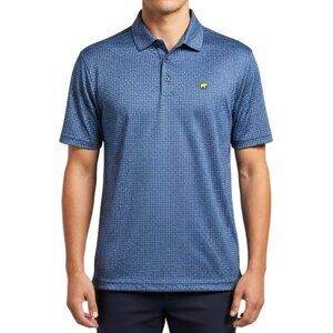 Jack Nicklaus Shirt Mens XXL 2XL Navy Blue Check Polo Plaid Golf Tennis Cruise